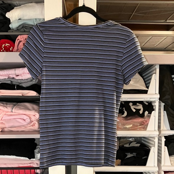 Denver Hayes Soft Blue, Black & Grey Short Sleeve T-Shirt - Picture 2 of 3